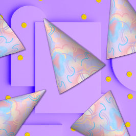 絞り染めレインボー パーティーハット