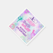 絞り染め体操ジャンプ遊誕生日パーティー スタンダードカクテルナプキン (角)