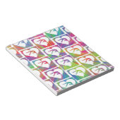 絞り染め体操パターン ノートパッド (アングル)