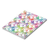 絞り染め体操パターン ノートパッド (回転)