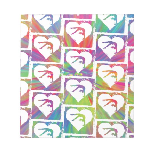 絞り染め体操パターン ノートパッド (正面)