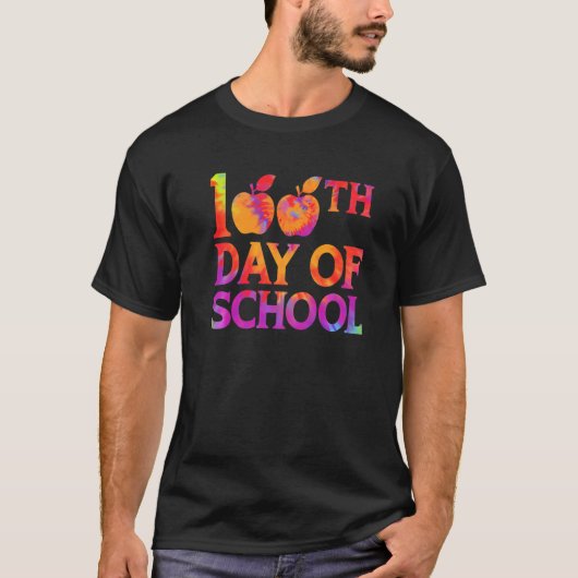 絞り染め先生学生100th Day of School Tシャツ (正面)