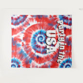 絞り染め写真の背景 タペストリー (正面(横))