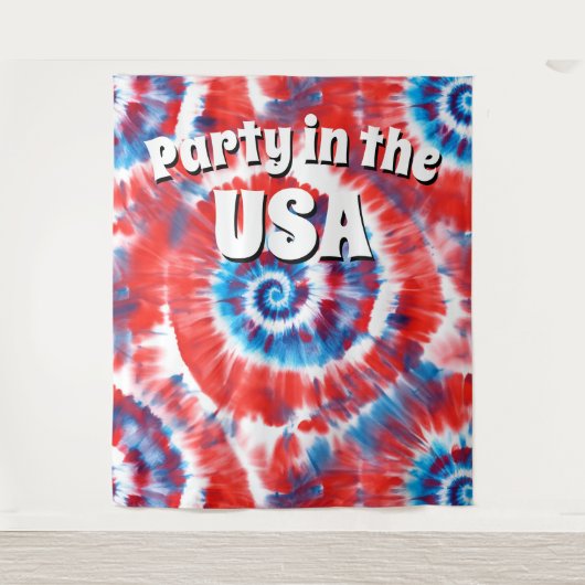 絞り染め写真の背景 タペストリー (正面)