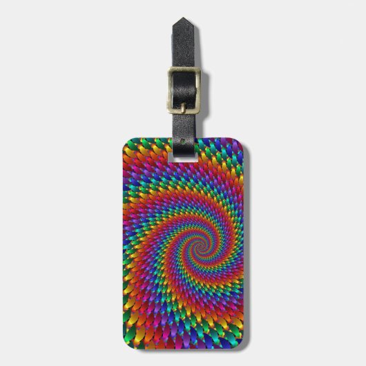 絞り染め基本 ラゲッジタグ (正面縦)