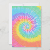 絞り染め招待状10th誕生日ピースアウト 招待状 (裏面)