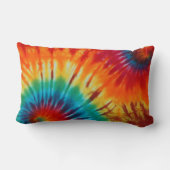 絞り染め数々のカラープリント腰枕 ランバークッション (裏面)