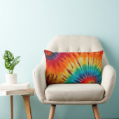 絞り染め数々のカラープリント腰枕 ランバークッション (椅子)