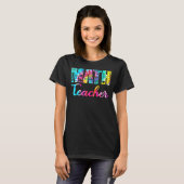 絞り染め数学先生数学先生ライフマット Tシャツ (正面フル)