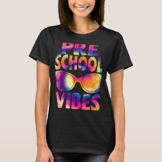 絞り染め新学期プレショールビーブスファースト・デイT Tシャツ