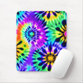 絞り染め旋回パターンデザイン マウスパッド (マウス)