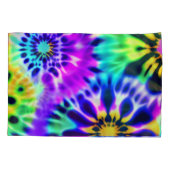 絞り染め旋回パターンデザイン 枕カバー (裏面)