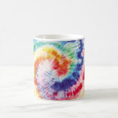 絞り染め旋回継ぎ目のないTiedyeパターンファブリックMu コーヒーマグカップ (中央)