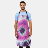 絞り染め染めの手本 エプロン (着用した状態)