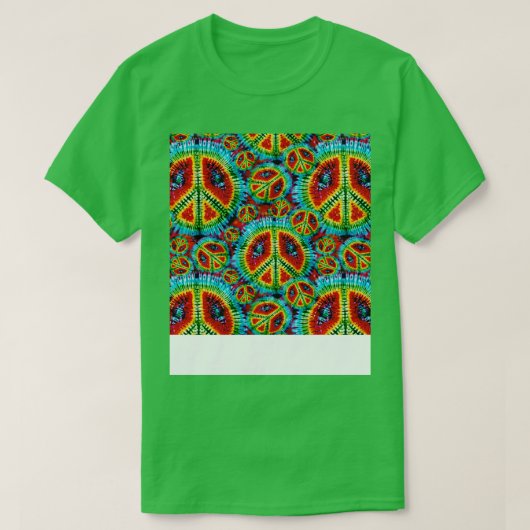 絞り染め模様サイケデリックレトロヴィンテージ Tシャツ (デザイン正面)