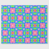 絞り染め正方形パターン ラッピングペーパー (フラット)