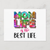 絞り染め母の人生は最高の生活 ポストカード (正面)