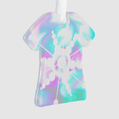 絞り染め液体レトログルービクリスマスピンクブルー オーナメント (正面)