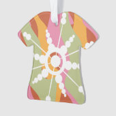 絞り染め液体レトログルービークリスマス オーナメント (正面)