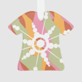 絞り染め液体レトログルービークリスマス オーナメント (裏面)