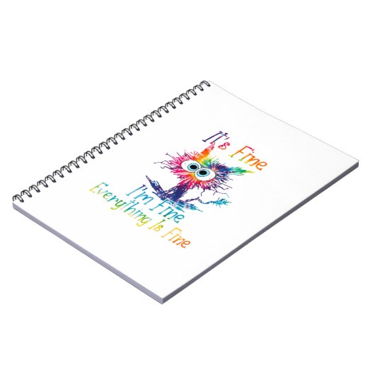 絞り染め猫素晴らし俺は全素晴らし体素晴らし ノートブック (左側)