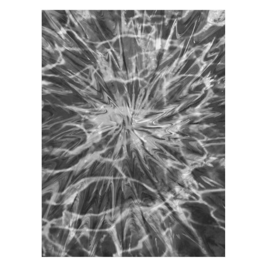 絞り染め白黒 テーブルクロス (正面)