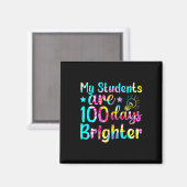 絞り染め私の学生は100日明るい先生 マグネット (正面/裏面)