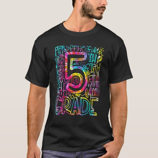 絞り染め第5学年先生学生Scに戻る Tシャツ (正面)