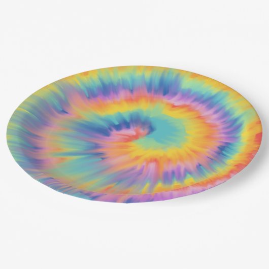 絞り染め紙プレート ペーパープレート (アングル)