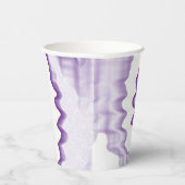 絞り染め紫の渦巻きファンキー型レトロパターンパーティー 紙コップ (右)