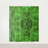 絞り染め緑 タペストリー (正面)