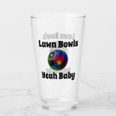 絞り染め芝生鉢、ビールグラス タンブラーグラス (正面)