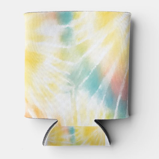 絞り染め虹 缶クーラー (正面)