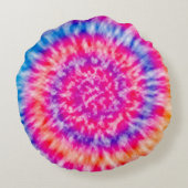 絞り染め装飾用クッション ラウンドクッション (裏面)