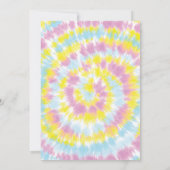 絞り染め誕生日パーティー 招待状 (裏面)