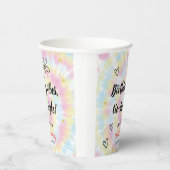 絞り染め誕生日パーティー 紙コップ (右)