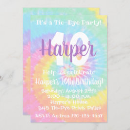 絞り染め誕生日招待状絞り染め招待状 招待状