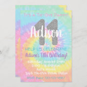 絞り染め誕生日招待状11誕生日 招待状 (正面/裏面)