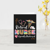 絞り染め退職したナース公用退職者 カード (黄色い花)