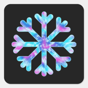 絞り染め雪片 スクエアシール