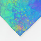 絞り染め青 フリースブランケット (角)