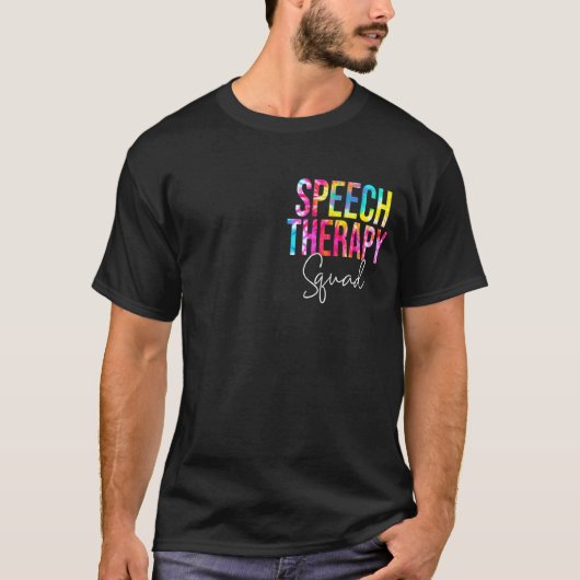 絞り染め音声セラピースクワッドポケットSlp音声スクア Tシャツ (正面)