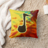 絞り染め音符ピロー クッション (ブランケット)