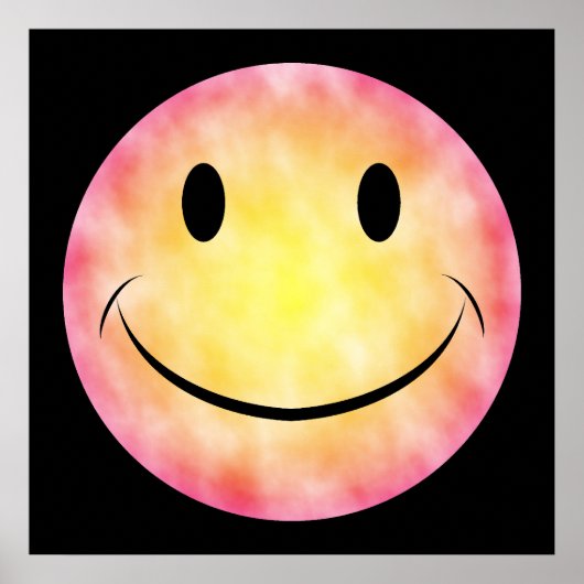 絞り染め顔ポスター ポスター (正面)