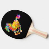 絞り染め馬 卓球ラケット (横)