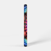 絞り染め鮮やか万華鏡のように千変万化するパターンレインボーマンダラ SAMSUNG GALAXYケース (右側面)