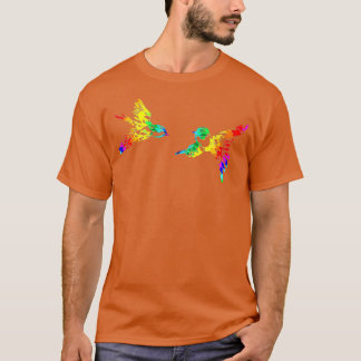絞り染め鳥の鳥見ギフト鳥見る鳥 Tシャツ