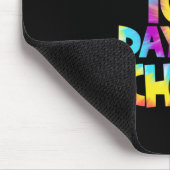 絞り染め100日の学校100日目の紅茶 マウスパッド (コーナー)