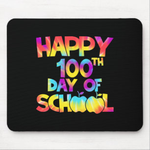 絞り染め100日の学校100日目の紅茶 マウスパッド