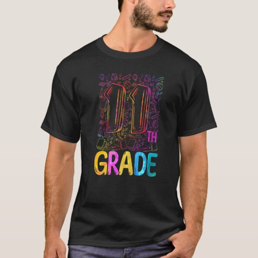 絞り染め11級第11級先生戻る Tシャツ (正面)